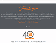 Tablet Screenshot of peelplastics.com